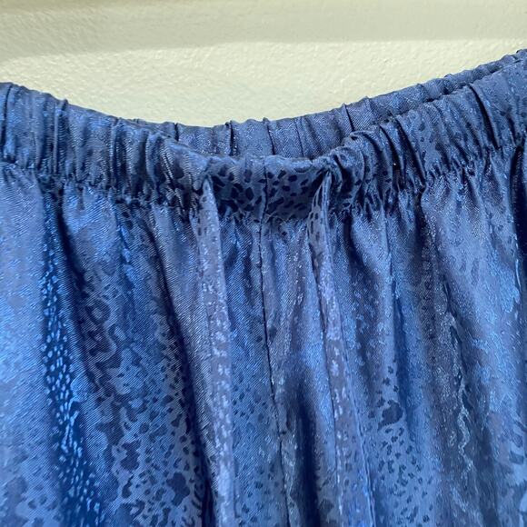 Natori Women's Blue Snake Print Drawstring Waist PJ Pants Size Large - Picture 9 of 10